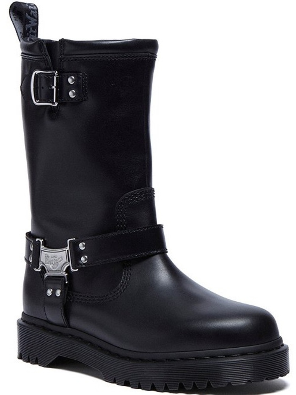 Dr. Martens,
Women's Anistone Hi Biker Leather Mid Calf Boots